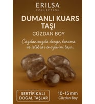 Sertifikalı Dumanlı Kuvars Taşı Kütle 10-15 mm – Denge Koruma ve İstikrar Taşı (Çok Renkli)