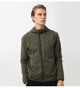 Nors Njord Kapüşonlu Sweatshirt Haki