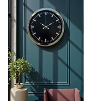 River World Duvar Saati 40 cm  Metal Elegance
