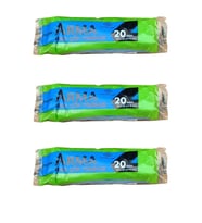 Arma Mavi Orta Boy 55 x 60 Cm. - 30 Litre Çöp Torbası Poşeti - 20 Adetlik 3 Rulo