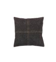 Dekoratif Kırlent Kılıfı %100 Pamuk Mavi Denim Kare Fermuarlı