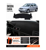 SKODA FABİA (1999-2006) Uyumlu Torpido Örtüsü Torpido Kılıfı - Siyah
