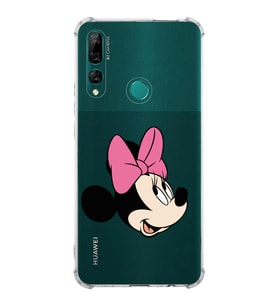 Huawei Y9 Prime 2019  Köşe Korumalı Antişok Kapak Minnie Mouse Tasarımlı Şeffaf  Kılıf