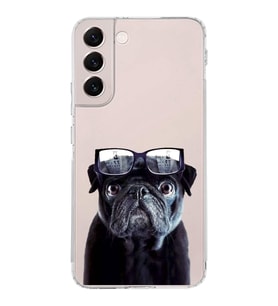 PrintiFy Samsung Galaxy S22 Plus ile Uyumlu 1mm Slim Fit Köpek 3 050f Baskılı Şeffaf  Kılıf