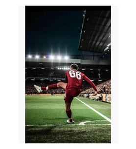 Arnold Tekmesi Liverpool Tablo Ahşap Poster Dekoratif
