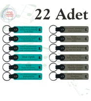 K Turkuaz & Kül Gri, 22’li Set, Tarih Ve İsimli Deri Hatıra, Nişan Merasimlerine Değer Katan Hediye