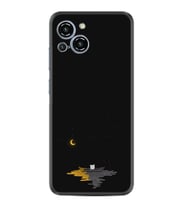Reeder S23 Max Pro Kılıf Silikon Desen Özel Seri Ay ve Kedi 1683