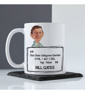 Bill Gates Esprili Kupa Bardak