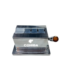 Cohiba Gümüş Masa Tipi 4 Fonksiyonlu Metal Puro Makası Kesici - TR8729