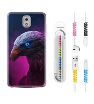 Samsung Note 3 4 5 8 9 20 Ultra 10 Lite Kılıf Kablo Koruma Spiral Silikon Kartal 1622