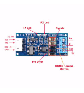 TTL to RS485 Modül Otomatik Flow Kontrol Hardware Automatic Flow