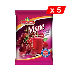 Altıncezve Vişne Aromalı İçecek Tozu 250 Gr - 5Lİ PAKET
