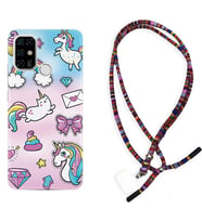 Casper E30 F20 X20 Kılıf Boyun Asklı Rasta Silikon Unicorn Mektup 1800