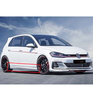 Vw Golf 7 Oettinger Yan Marşpiyel Seti Plastik 2 Adet Mat Siyah 2012-2019 karlık+ek+bodykit