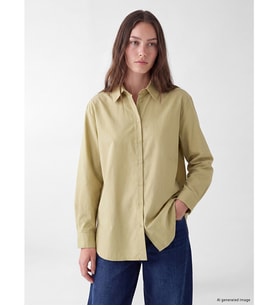 LCW Modest Haki Loose Fit Kadın Gömlek