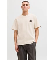 Jack & Jones JJDAYTONA Erkek Tişört Bisiklet Yaka Kısa Kollu (Bej)