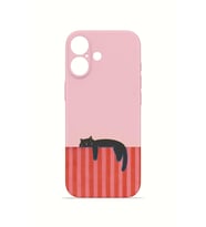 iPhone 16 Plus Vorian İnce Kamera Korumalı Mika Kılıf Lazy Cat Sunset