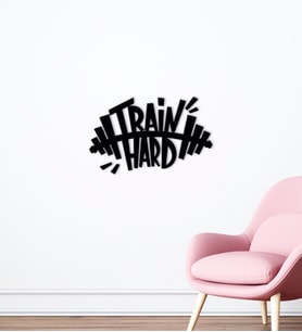 BK Home Train Hard Tasarımlı Ahşap Duvar Süsü-1 (Siyah)