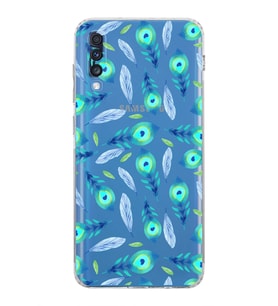 PrintiFy Samsung Galaxy A70S ile Uyumlu Nazar Boncuğu 3 Baskılı Kamera Korumalı Şeffaf Silikon Kılıf