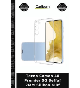 Tecno Camon 40 Premier 5G Şeffaf 2MM Silikon Kılıf Telefon Kabı Cep Kapağı Mobil Aksesuar