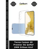 Tecno Camon 40 Premier 5G Şeffaf 2MM Silikon Kılıf Telefon Kabı Cep Kapağı Mobil Aksesuar