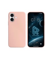 Apple iPhone 16 6.1'' Liquit Lansman Silikon Kum Pembe