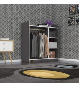 Kenzlife giysi dolabı turabi 090*090*30 gri
