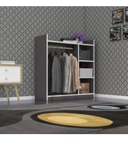 Kenzlife giysi dolabı turabi 090*090*30 gri