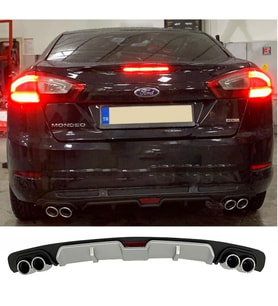 Ford Mondeo Mk4 Gri Difüzör 4 Krom Egzoz Görünümlü Difizör Arka Ek Body Kit