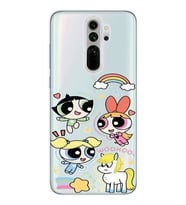 Redmi Note 8 Pro Uyumlu Powerpuff Girls Desenli Şeffaf Telefon Kılıfı