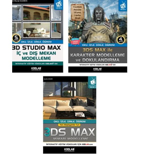 KODLAB YAYIN 3D STUDİO MAX EĞİTİM SETİ (Siyah - Beyaz)