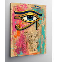Kanvas Tablo Horus’Un Gözü Ve Metinler