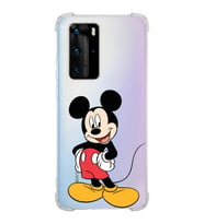 Huawei P40 Pro  Köşe Korumalı Antişok Kapak Mickey Mouse Tasarımlı Şeffaf  Kılıf