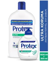 Protex Ultra Uzun Süreli Koruma Antibakteriyel Sıvı Sabun 1500 ml + 300 ml