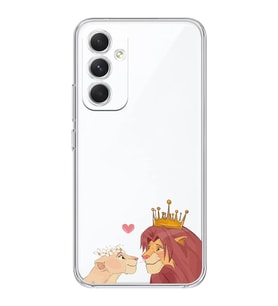 Samsung Galaxy A24 Uyumlu Aslan Kral Tasarımlı Şeffaf Telefon Kılıfı