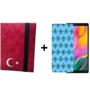 Escort Joye ES702 - 7"  Türk Bayraklı Kılıf + Nano Ekran Koruyucu