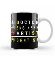 Doctor Engineer Artist Dentist 026 Kupa Bardak Porselen