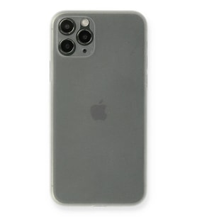 Durukar® iPhone 11 Pro Max Kılıf PP Ultra İnce Kapak - Beyaz