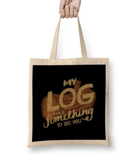 My log has something to tell you Bez Çanta Uzun Saplı