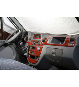 Meriç® Mercedes Sprinter Ön Torpido Kaplama Maun 24 Parça 2000-2006 (Maun)