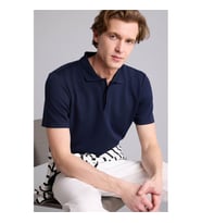 Defacto Basic Lacivert Erkek Polo Yaka T-shirt H3433AX/NV106
