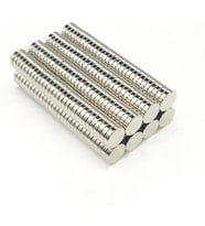 Adet 8x2mm Yuvarlak Güçlü Neodyum Mıknatıs (Çap 8 m m Kalınlık 2 mm)