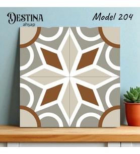 Destina Ahşap Mandala Boyama Seti- Ahşap Boyama- Ahşap Tuval-Model 204-23cm*23cm