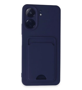 Newface Xiaomi Redmi 13C Kılıf Kelvin Kartvizitli Silikon - Lacivert