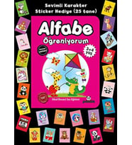 Stickerlı 3+4 Yaş Alfabe Öğreniyorum