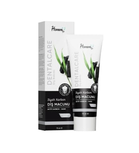 HOMM LIFE SİYAH KARBON DİŞ MACUNU 75 ML