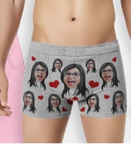 BK Gift Kişiye Özel Karikatürlü Eğlenceli Erkek Boxer Serisi - Model 5