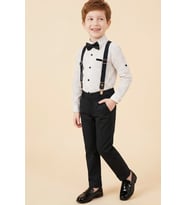 Erkek Çocuk 4'lü Takım Set (Pantolon+Gömlek+Askılı Kemer+Papyon) 12660 MODANINO