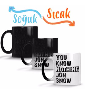 Know Nothing Sihirli Kupa Bardak Porselen