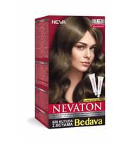 Nevaton Set Saç Boyası Bir Kutuda 2 Boyama 7.11 Kumral Yoğun Küllü